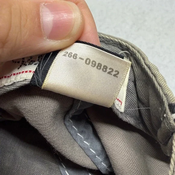 True Religion TRBJ CA 1956 Hat Vintage Y2K Distressed Contrast Stitch Strapback - Picture 10 of 11